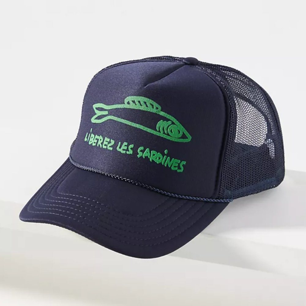 Clare V. Sardines Trucker Hat - NWT